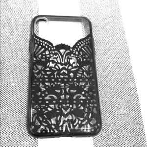Kate Spade iPhone X Case Black Lace